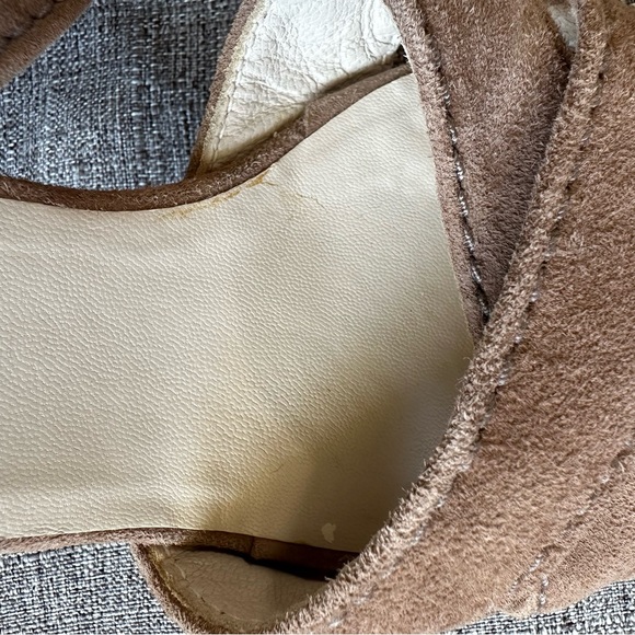 Boden tan suede wooden heel sandals - Picture 10 of 12